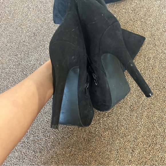 Women's Thigh High Boots Pointed Toe Stiletto High Heel Shoes Size 8 - Picture 6 of 7